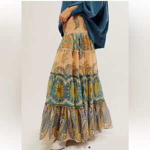 Free People NWT Super Thrills Convertible Maxi Skirt